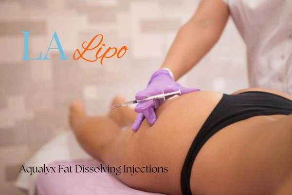 Woman having fat dissolving injections North Acton on thighs