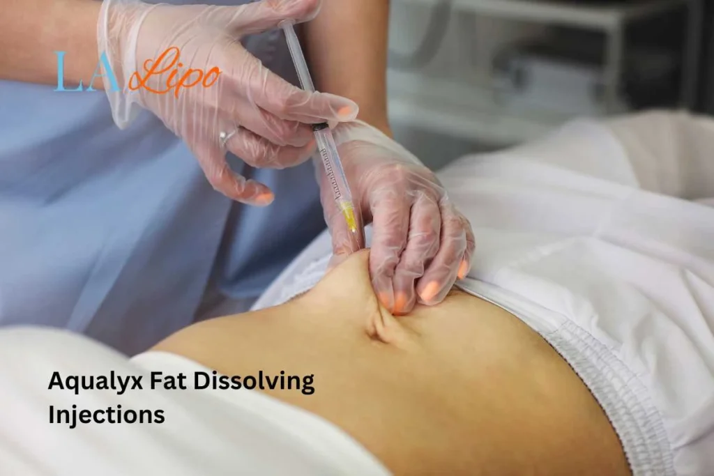woman having fat dissolving injections North Acton in the stomach