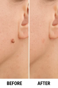 Skin tags removal North Acton before and after