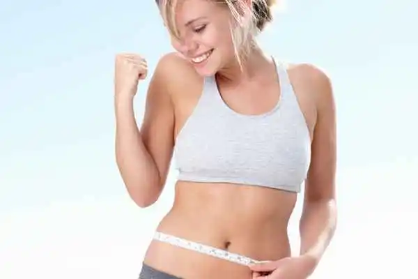 woman happy after fat reduction treatment North Acton